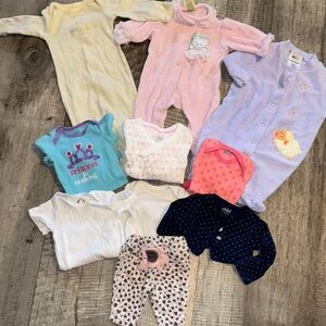 10‎ pc NEWBORN girl lot